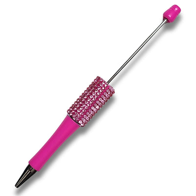 Stylo à personnaliser,  Rose fuchsia Strass, Réf ST22