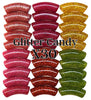 Camaieu 84- Lot mixte tubes incurvés Glitter candy 12MM