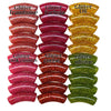 Camaieu 84- Lot mixte tubes incurvés Glitter candy 12MM