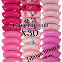 Camaieu 36- Lot mixte tubes incurvés Love Mama 12MM