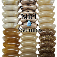 Camaieu 68- Lot mixte tubes incurvés Miel 12MM