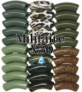 Camaieu 45- Lot mixte tubes incurvés Militaire 12MM