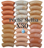 Camaieu 73 - Lot mixte tubes incurvés Pêche Melba 12MM