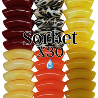 Camaieu 54- Lot mixte tubes incurvés Sorbet 12MM