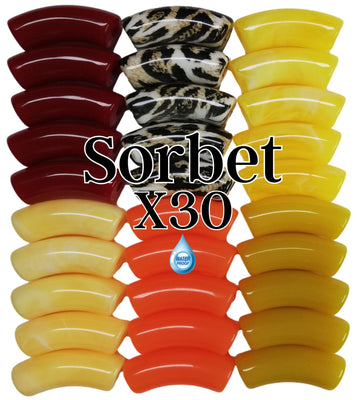 Camaieu 54- Lot mixte tubes incurvés Sorbet 12MM