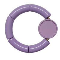 25MM- Support base cabochon double face, lilas