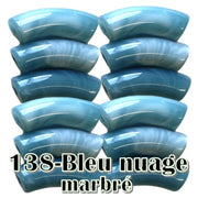 138 - Bleu nuage marbré 8MM/12MM