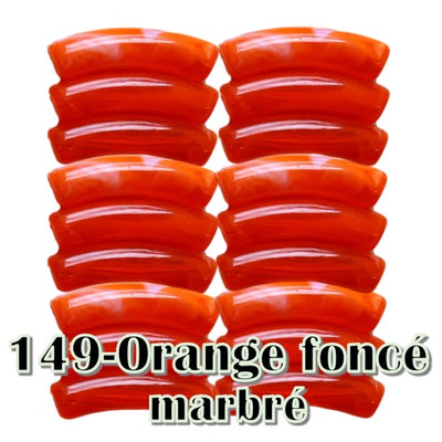 149 - Orange foncé marbré 8MM