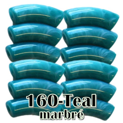 160-Teal marbré 8MM/12MM