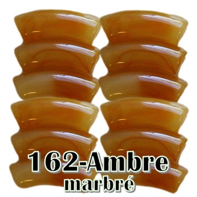 162-Ambre opaque marbré 8MM/12MM