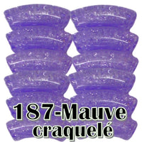 187-Mauve craquelé 8MM/12MM