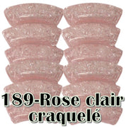 189- Rose clair craquelé 8MM/12MM