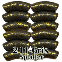 211 - Graffiti Gris splatter 8MM/12MM