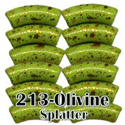 213 - Graffiti Olivine splatter 8MM/12MM