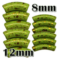 213 - Graffiti Olivine splatter 8MM/12MM