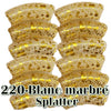 220 - Graffiti Blanc marbré splatter 8MM/12MM