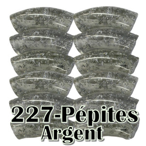 227- Pépites argent 12MM