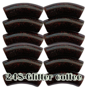 248- Glitter coffee 12MM