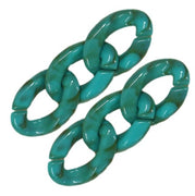 210- Turquoise marbré / Maillons de chaines - 30MM x 10pcs