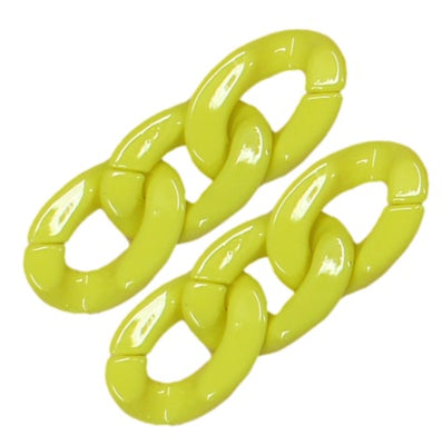 202- Citron / Maillons de chaines - 30MM x 10pcs