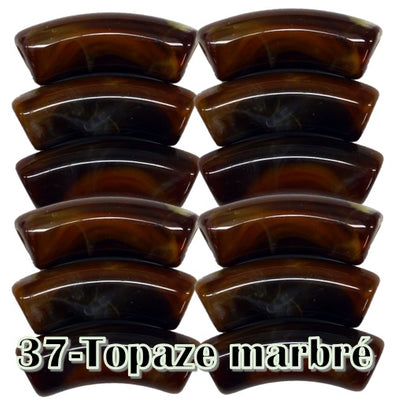 37-Topaz marbré 8MM/12MM