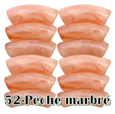 52-Pêche marbré 8MM/12MM