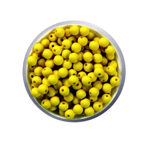 5- Jaune MAT/ Perles rondes