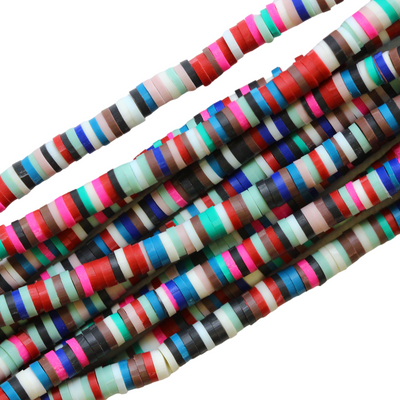 65-Multicolore Heishi 4mm