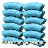 69-Turquoise craquelé 12MM