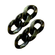 69- Vert mousse marbré / Maillons de chaines - 23MM