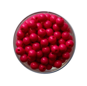 71- Rose fuchsia GLOSSY/ Perles rondes