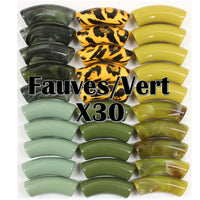 Camaieu 5- Lot mixte Fauve/vert 12MM