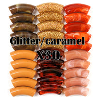 Camaieu 8- Lot mixte Glitter/caramel 12MM