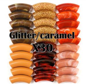 Camaieu 8- Lot mixte Glitter/caramel 12MM