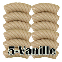 5- Tube torsadé vanille 10MM