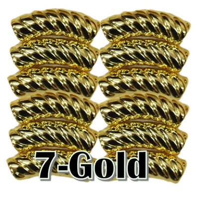 7- Tube torsadé gold 10MM